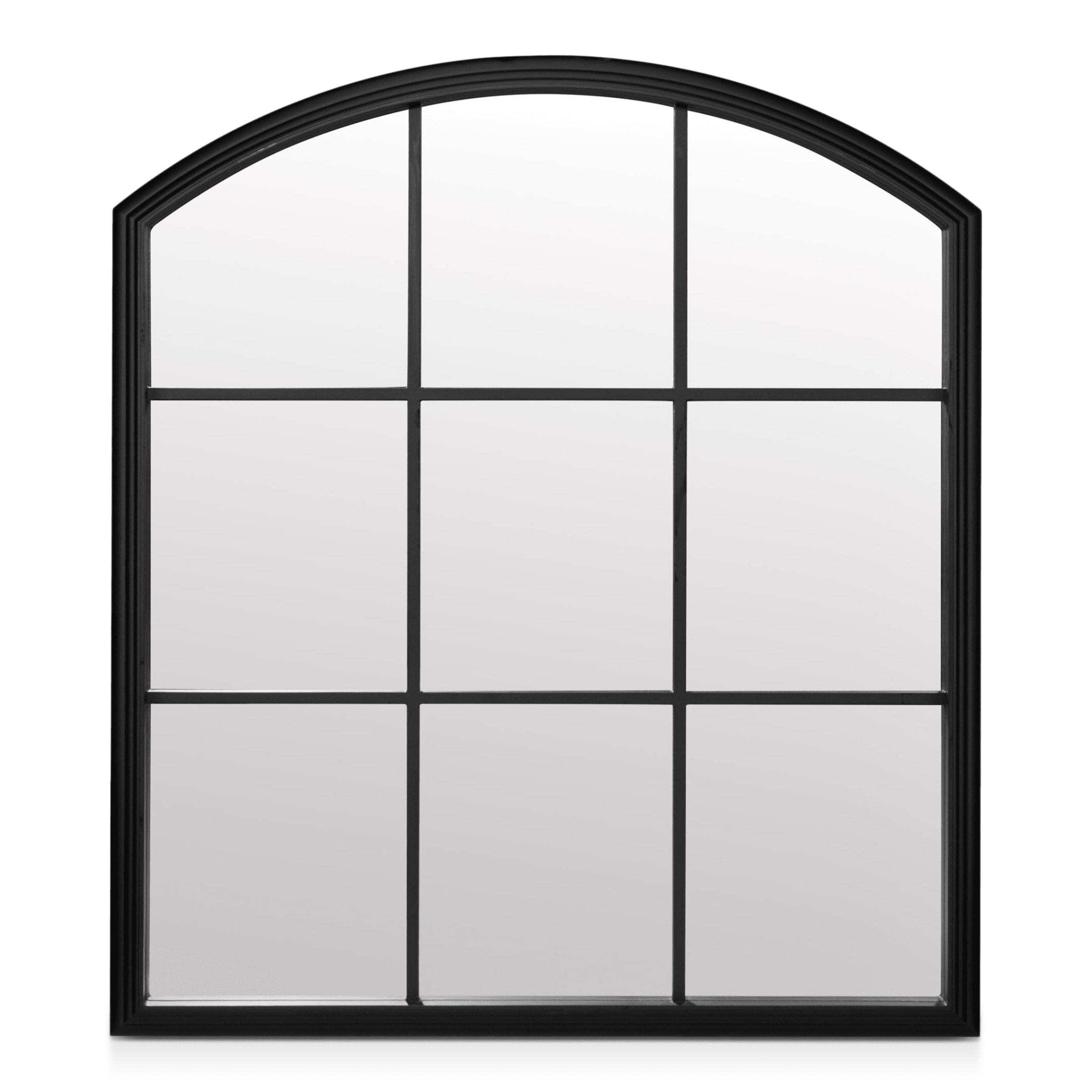 Arched Window Mirror Bouclair Com, Arched Window Mirror Black