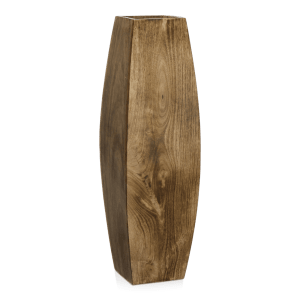 Grand vase en bois de manguier