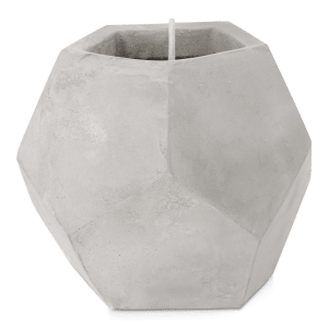 Geometric Cement Candle