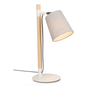 Wood and Metal Desk Lamp