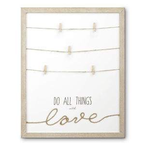 Love Wall Decor with Clips
