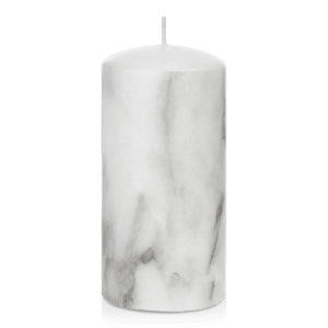 Marble Pattern Pillar Candle