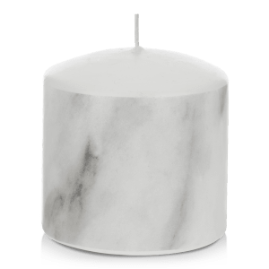 Marble Pattern Small Pillar Candle