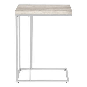 Veneer & Metal Side Table