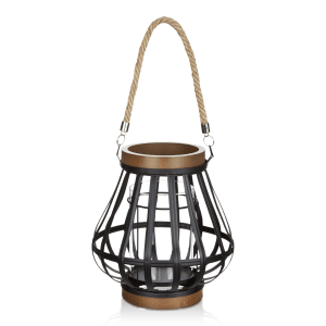 Wood-Like & Metal Lantern