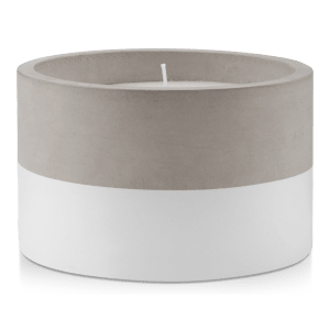 Two-Tone Cement Pot Candle