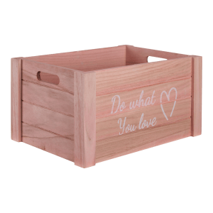 Large Do What You Love Wooden Crate