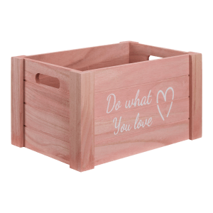 Medium Do What You Love Wooden Crate