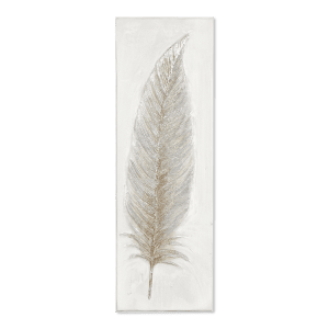 Feather Oil-Painted Canvas