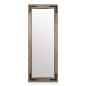 Wood and Metal Framed Mirror
