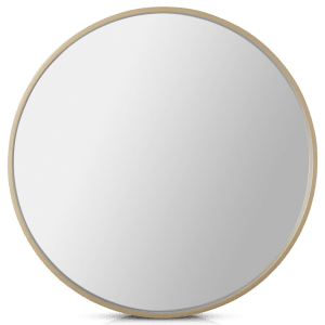 Round Gold Framed Mirror