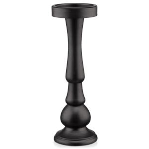 Black Pillar Candle Holder