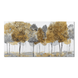Gel Embellishment Abstract Forest Canvas