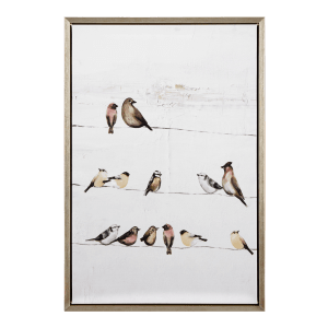 Birched Birds Printed Framed Art