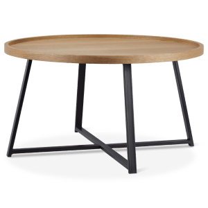 Table basse en bois et en métal