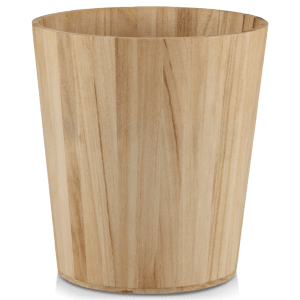 Natural Wood Waste Bin