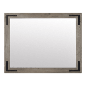 Wood and Metal Framed Mirror