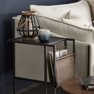Wood and Metal Side Table