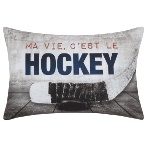 Ma Vie, C’est le Hockey Decorative Pillow 13" x 20"
