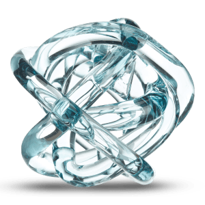 Artistic Aqua Glass Decor