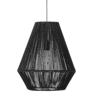 Black Hemp Rope Ceiling Lamp