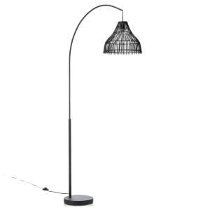 Arched Rattan Floor Lamp