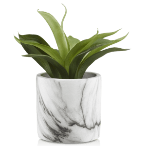 Artificial Sword Grass Plant in Marble Pot