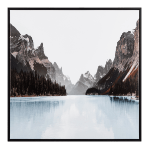 Blue Lake Framed Canvas