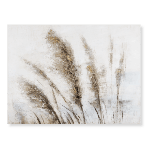 Tableau peint à l'huile champ de blé