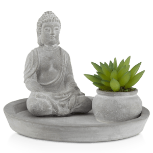 Greenery With Cement Buddha