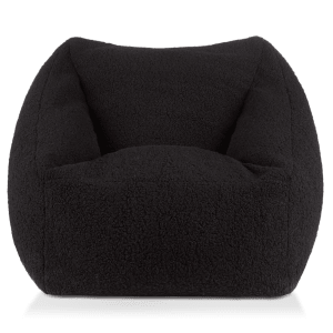 Black Sherpa Bean Bag Chair