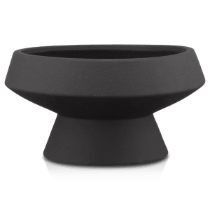 Black Stoneware Angular Decorative Bowl