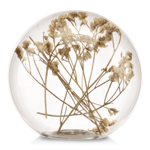 Decorative Dry Flowers in Glass Dome