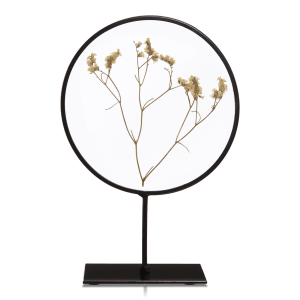 Decorative Hoop on Stand with Dry Flower