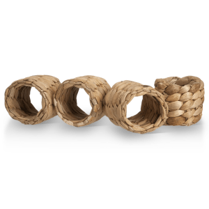 Set of 4 Rattan Napkin Rings