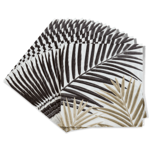 Set of 20 Tropical Two-Tone Paper Napkins