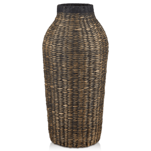 Vase de plancher en fibre naturelle