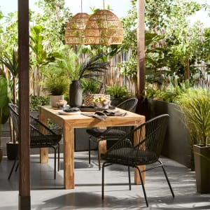 Black Outdoor Dining Chair