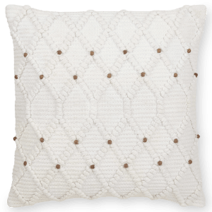 Wendi Diamond Loops & Beads Decorative Pillow 