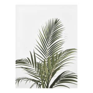 Green Palm Leaves Printed Canvas