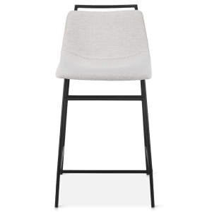 Fabric and Metal Counter Stool