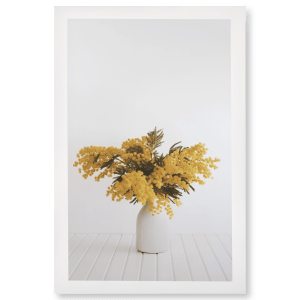 Yellow Bouquet Framed Print Canvas