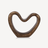 Coeur décoratif en bois de manguier