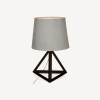 Lampe de table triangulaire en métal