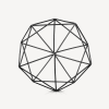 Balle décorative géométrique