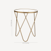 Metal and Glass Side Table