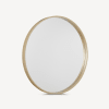 Miroir rond avec cadre doré