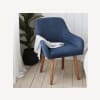 Fabric and Wood Dining Chair