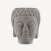 Grey Cement Buddha Candle Holder