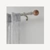 Natural Wood Curtain Rod Set - Diameter 13/16 mm